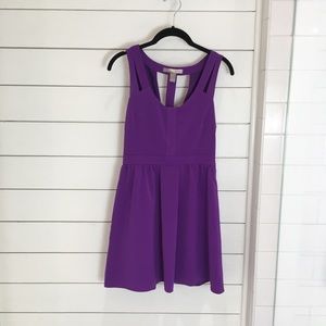 Violet purple cut out summer dress